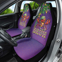 Funny Crawfish Carnival Car Seat Cover It's Mardi Gras Bruh - Wonder Print Shop
