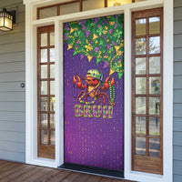 Funny Crawfish Carnival Door Cover It's Mardi Gras Bruh - Wonder Print Shop