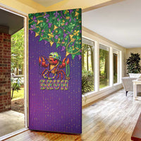 Funny Crawfish Carnival Door Cover It's Mardi Gras Bruh - Wonder Print Shop