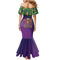 Funny Crawfish Carnival Family Matching Mermaid Dress and Hawaiian Shirt It's Mardi Gras Bruh - Wonder Print Shop