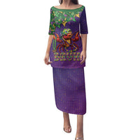 Funny Crawfish Carnival Family Matching Puletasi and Hawaiian Shirt It's Mardi Gras Bruh - Wonder Print Shop