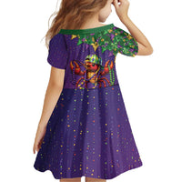 Funny Crawfish Carnival Family Matching Summer Maxi Dress and Hawaiian Shirt It's Mardi Gras Bruh - Wonder Print Shop