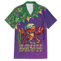 Funny Crawfish Carnival Family Matching Tank Maxi Dress and Hawaiian Shirt It's Mardi Gras Bruh - Wonder Print Shop