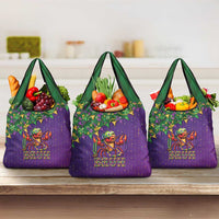 Funny Crawfish Carnival Grocery Bag It's Mardi Gras Bruh - Wonder Print Shop