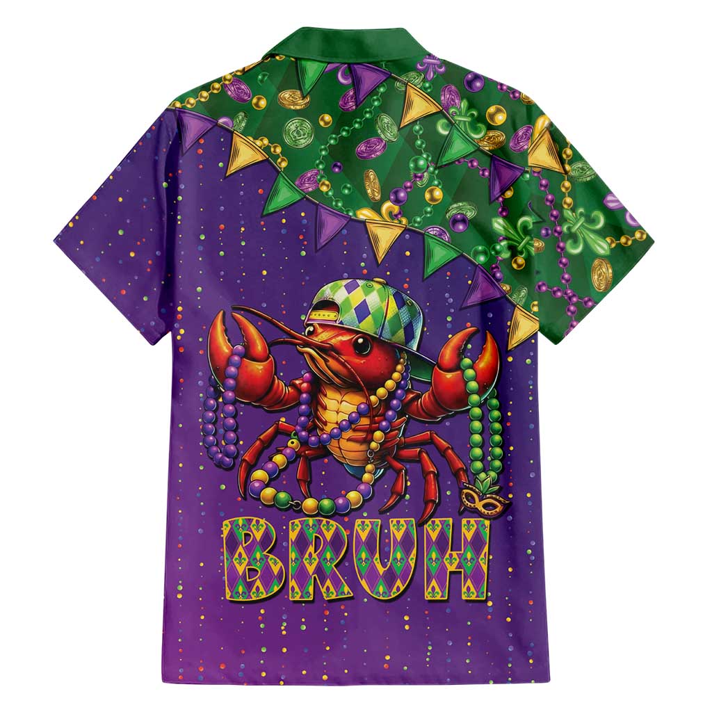 Funny Crawfish Carnival Hawaiian Shirt It's Mardi Gras Bruh - Wonder Print Shop