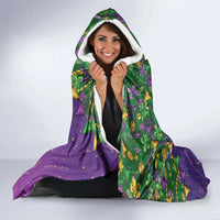 Funny Crawfish Carnival Hooded Blanket It's Mardi Gras Bruh - Wonder Print Shop