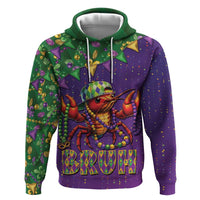 Funny Crawfish Carnival Hoodie It's Mardi Gras Bruh - Wonder Print Shop