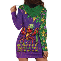 Funny Crawfish Carnival Hoodie Dress It's Mardi Gras Bruh - Wonder Print Shop