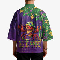 Funny Crawfish Carnival Kimono It's Mardi Gras Bruh - Wonder Print Shop