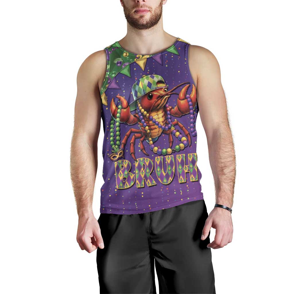 Funny Crawfish Carnival Men Tank Top It's Mardi Gras Bruh - Wonder Print Shop