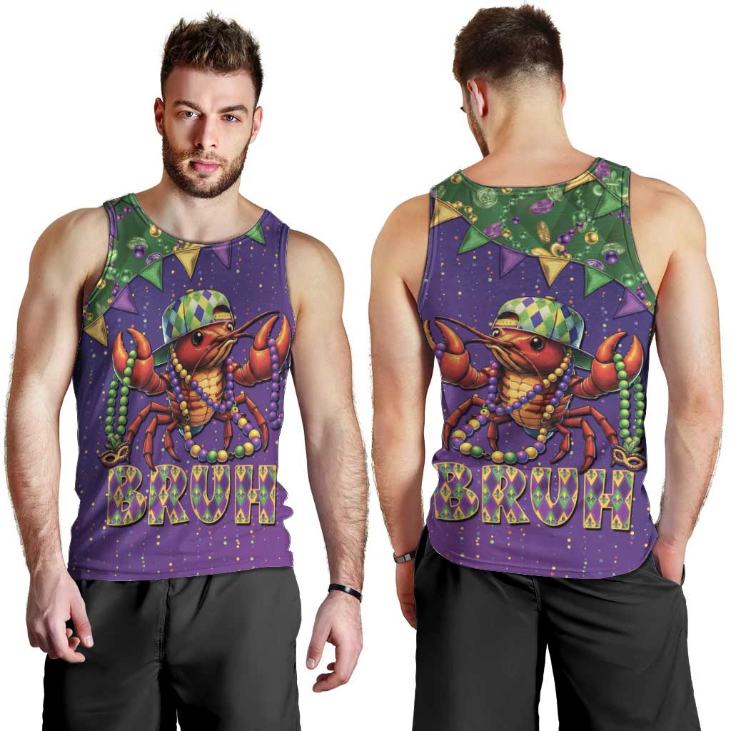 Funny Crawfish Carnival Men Tank Top It's Mardi Gras Bruh - Wonder Print Shop