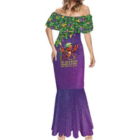 Funny Crawfish Carnival Mermaid Dress It's Mardi Gras Bruh - Wonder Print Shop