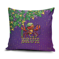 Funny Crawfish Carnival Pillow Cover It's Mardi Gras Bruh - Wonder Print Shop