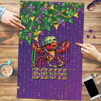 Funny Crawfish Carnival Puzzle It's Mardi Gras Bruh - Wonder Print Shop