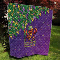 Funny Crawfish Carnival Quilt It's Mardi Gras Bruh - Wonder Print Shop
