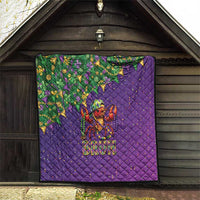 Funny Crawfish Carnival Quilt It's Mardi Gras Bruh - Wonder Print Shop