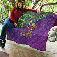 Funny Crawfish Carnival Quilt It's Mardi Gras Bruh - Wonder Print Shop