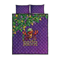 Funny Crawfish Carnival Quilt Bed Set It's Mardi Gras Bruh - Wonder Print Shop