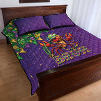 Funny Crawfish Carnival Quilt Bed Set It's Mardi Gras Bruh - Wonder Print Shop