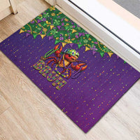 Funny Crawfish Carnival Rubber Doormat It's Mardi Gras Bruh - Wonder Print Shop