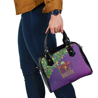 Funny Crawfish Carnival Shoulder Handbag It's Mardi Gras Bruh - Wonder Print Shop