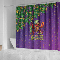 Funny Crawfish Carnival Shower Curtain It's Mardi Gras Bruh - Wonder Print Shop