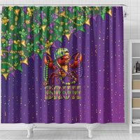 Funny Crawfish Carnival Shower Curtain It's Mardi Gras Bruh - Wonder Print Shop