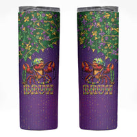 Funny Crawfish Carnival Skinny Tumbler It's Mardi Gras Bruh - Wonder Print Shop