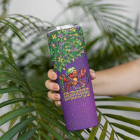 Funny Crawfish Carnival Skinny Tumbler It's Mardi Gras Bruh - Wonder Print Shop