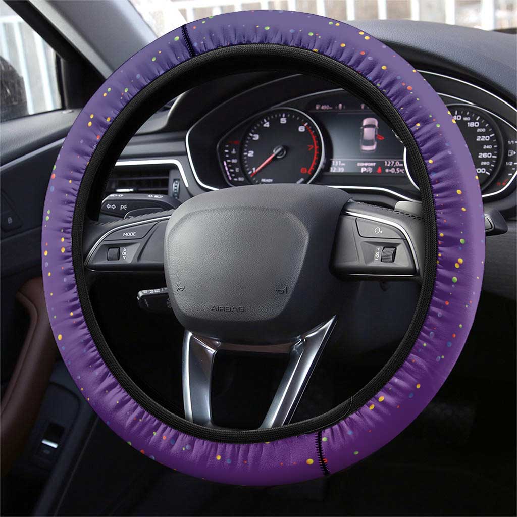 Funny Crawfish Carnival Steering Wheel Cover It's Mardi Gras Bruh - Wonder Print Shop