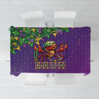 Funny Crawfish Carnival Tablecloth It's Mardi Gras Bruh - Wonder Print Shop