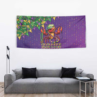 Funny Crawfish Carnival Tapestry It's Mardi Gras Bruh - Wonder Print Shop