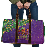 Funny Crawfish Carnival Travel Bag It's Mardi Gras Bruh - Wonder Print Shop