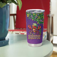 Funny Crawfish Carnival Tumbler Cup It's Mardi Gras Bruh - Wonder Print Shop