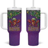 Funny Crawfish Carnival Tumbler With Handle It's Mardi Gras Bruh - Wonder Print Shop