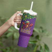 Funny Crawfish Carnival Tumbler With Handle It's Mardi Gras Bruh - Wonder Print Shop