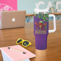 Funny Crawfish Carnival Tumbler With Handle It's Mardi Gras Bruh - Wonder Print Shop