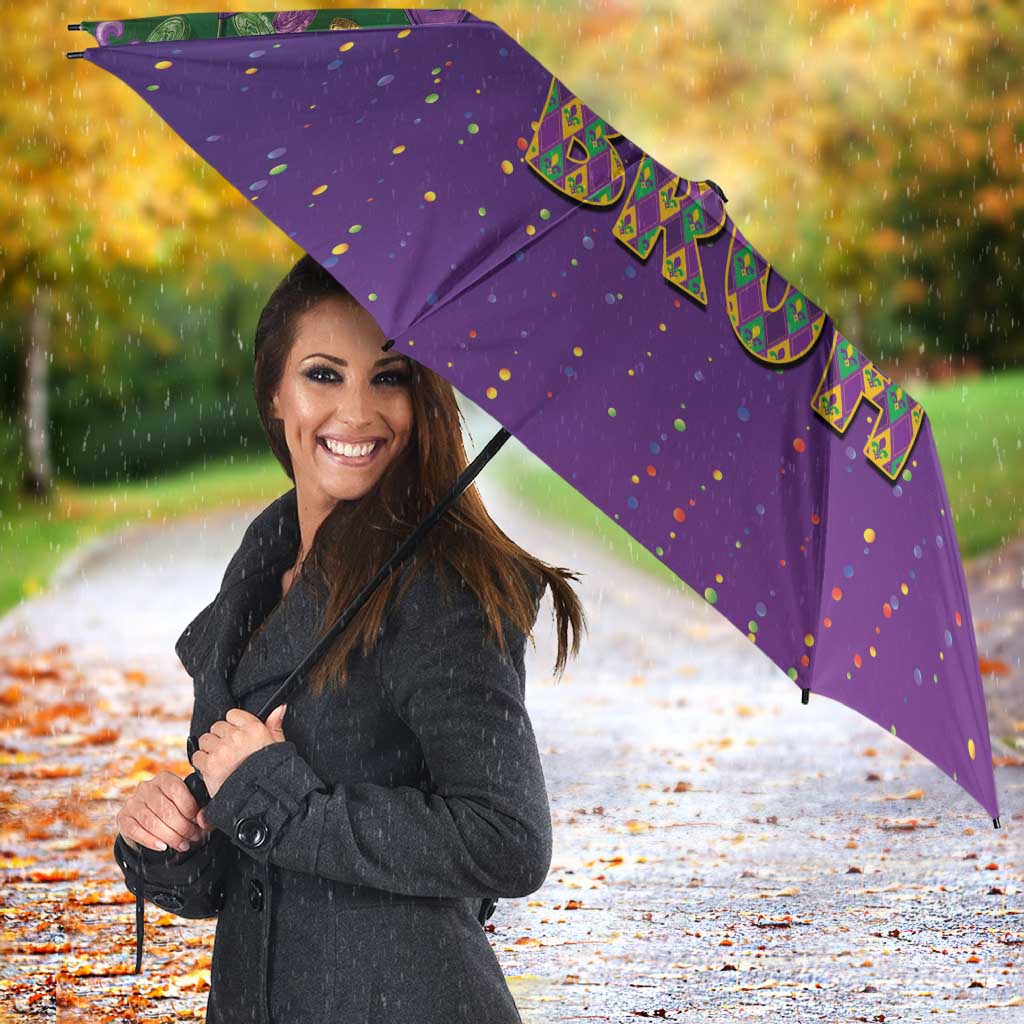 Funny Crawfish Carnival Umbrella It's Mardi Gras Bruh - Wonder Print Shop