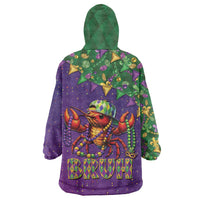 Funny Crawfish Carnival Wearable Blanket Hoodie It's Mardi Gras Bruh - Wonder Print Shop