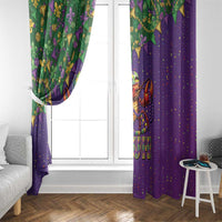 Funny Crawfish Carnival Window Curtain It's Mardi Gras Bruh - Wonder Print Shop