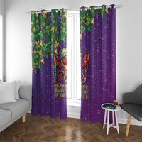 Funny Crawfish Carnival Window Curtain It's Mardi Gras Bruh - Wonder Print Shop