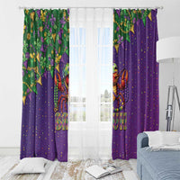 Funny Crawfish Carnival Window Curtain It's Mardi Gras Bruh - Wonder Print Shop