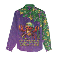 Funny Crawfish Carnival Women Casual Shirt It's Mardi Gras Bruh - Wonder Print Shop