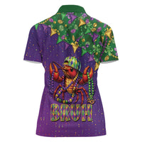 Funny Crawfish Carnival Women Polo Shirt It's Mardi Gras Bruh - Wonder Print Shop