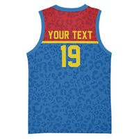 Custom World Football 2026 DR Congo Basketball Jersey Roar of Les Leopards