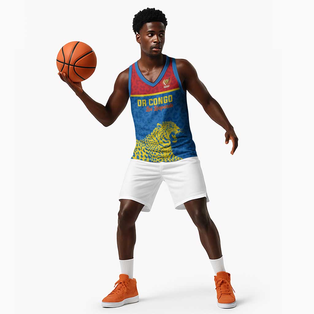 Custom World Football 2026 DR Congo Basketball Jersey Roar of Les Leopards