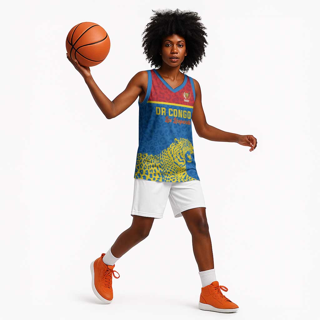 Custom World Football 2026 DR Congo Basketball Jersey Roar of Les Leopards