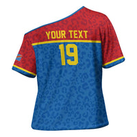 Custom World Football 2026 DR Congo Cross Shoulder Shirt Roar of Les Leopards