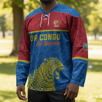 Custom World Football 2026 DR Congo Hockey Jersey Roar of Les Leopards