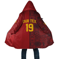 Custom World Football 2026 Spain Cloak Spanish Lion Azulejo Pattern